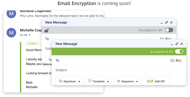 Email Encryption is coming soon