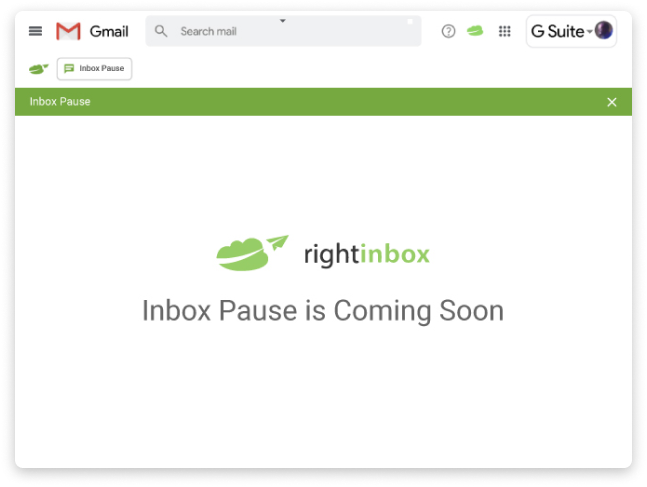 Inbox pause is coming soon