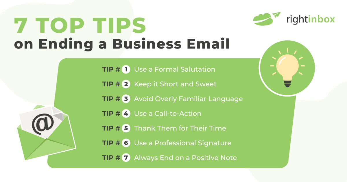 7 top tips for ending a business email