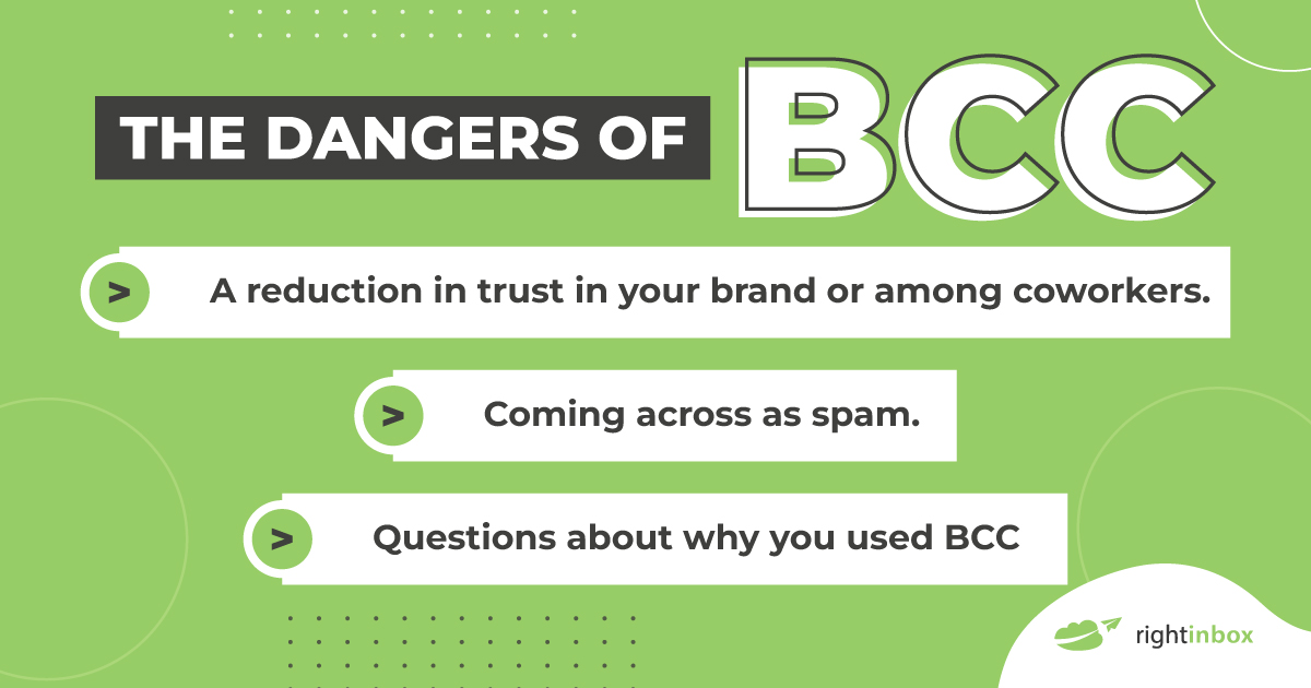 3 major dangers of bcc in email