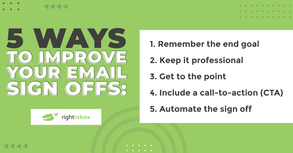 5 Ways to Improve your Email Sign Offs