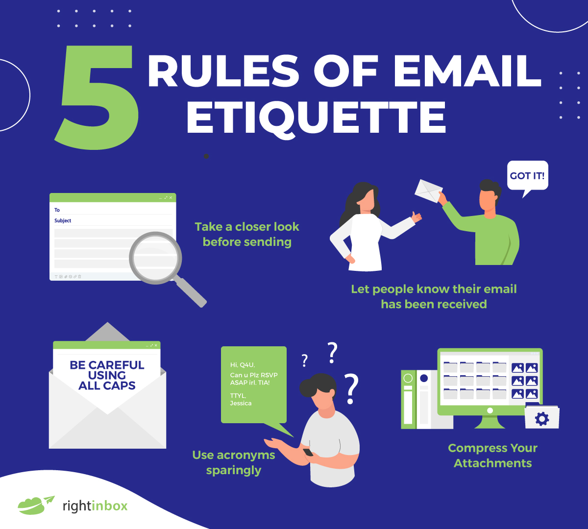 5 rules of email etiquette