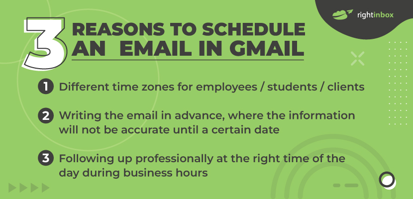 3 reasons to schedule send
