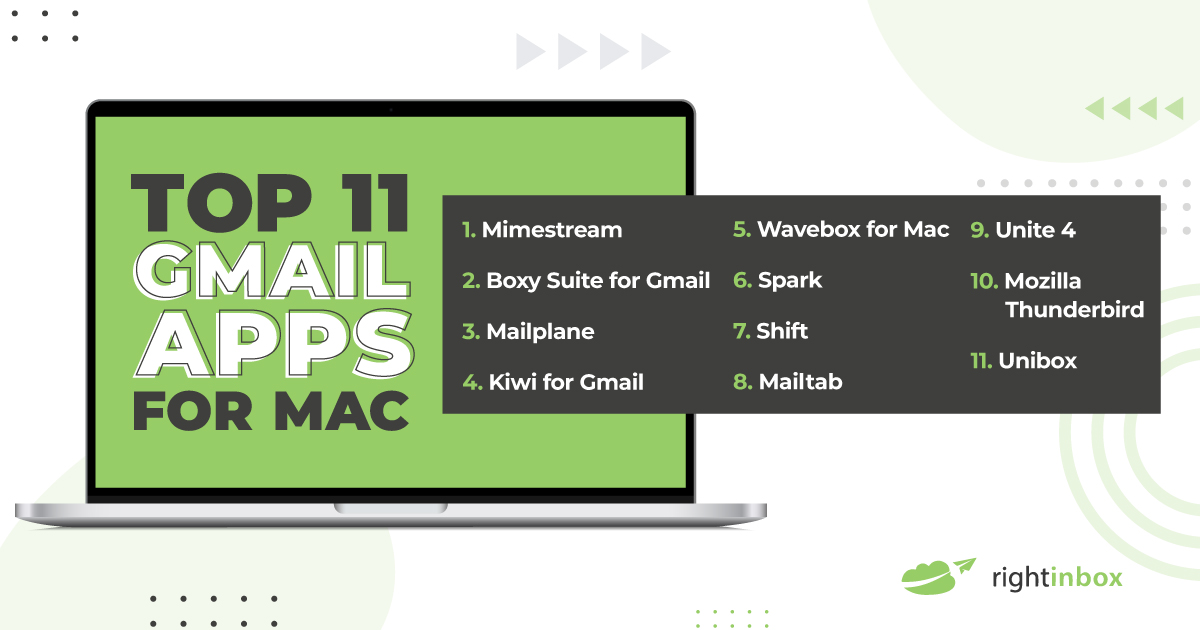 outlining the 11 top gmail applications for mac