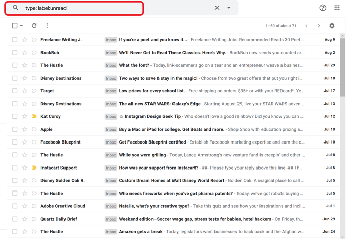 Gmail'deki tüm e -postaları silin