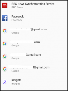 Remove Gmail from phone7