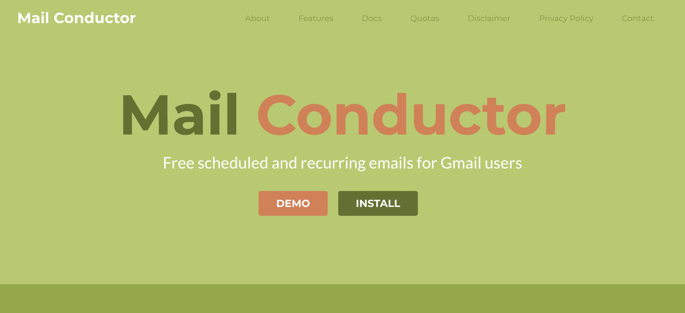 Mailconductor homepage