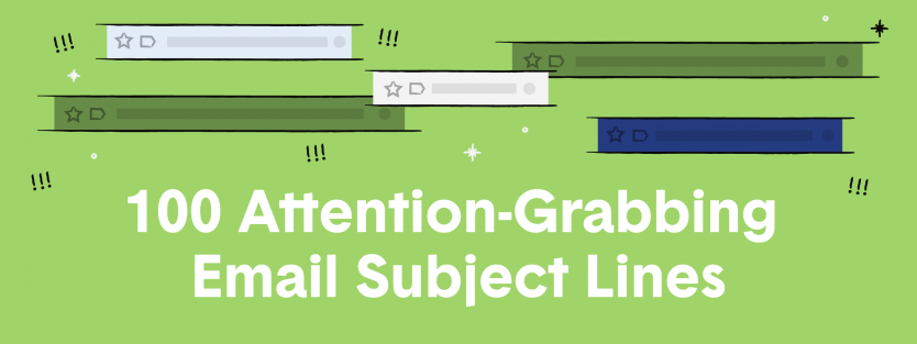 design of 100 attention-grabbing email subject lines.