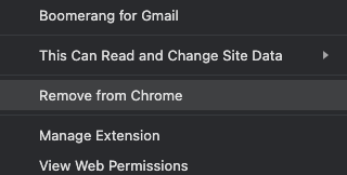 removing boomerang for gmail step 3