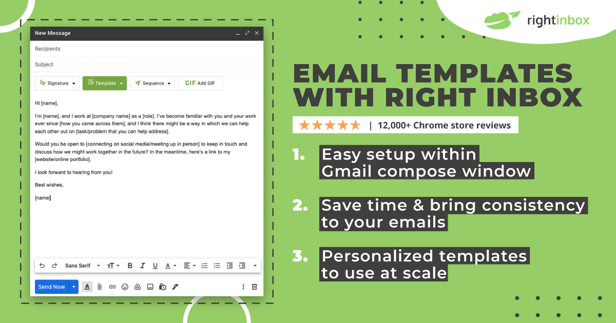email templates with Right