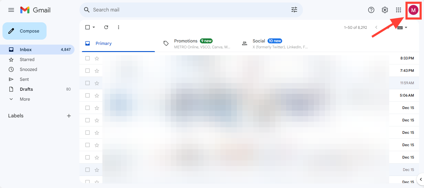 gmail screenshot