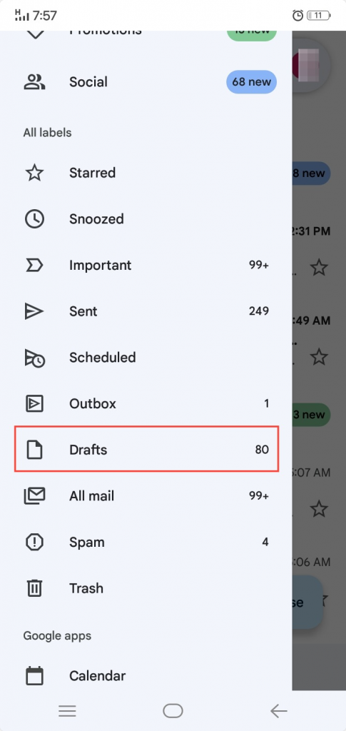 Gmail Android screenshot