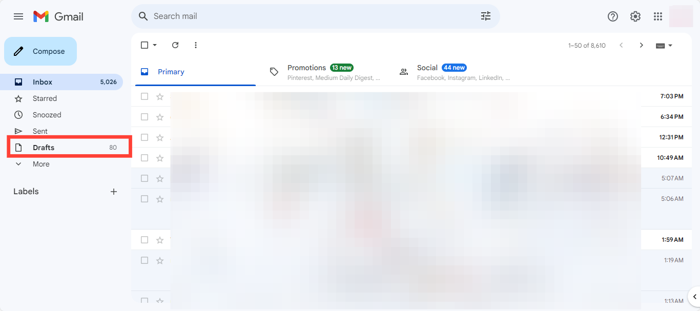 Gmail desktop screenshot